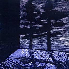 The Poetry Reading, woodcut